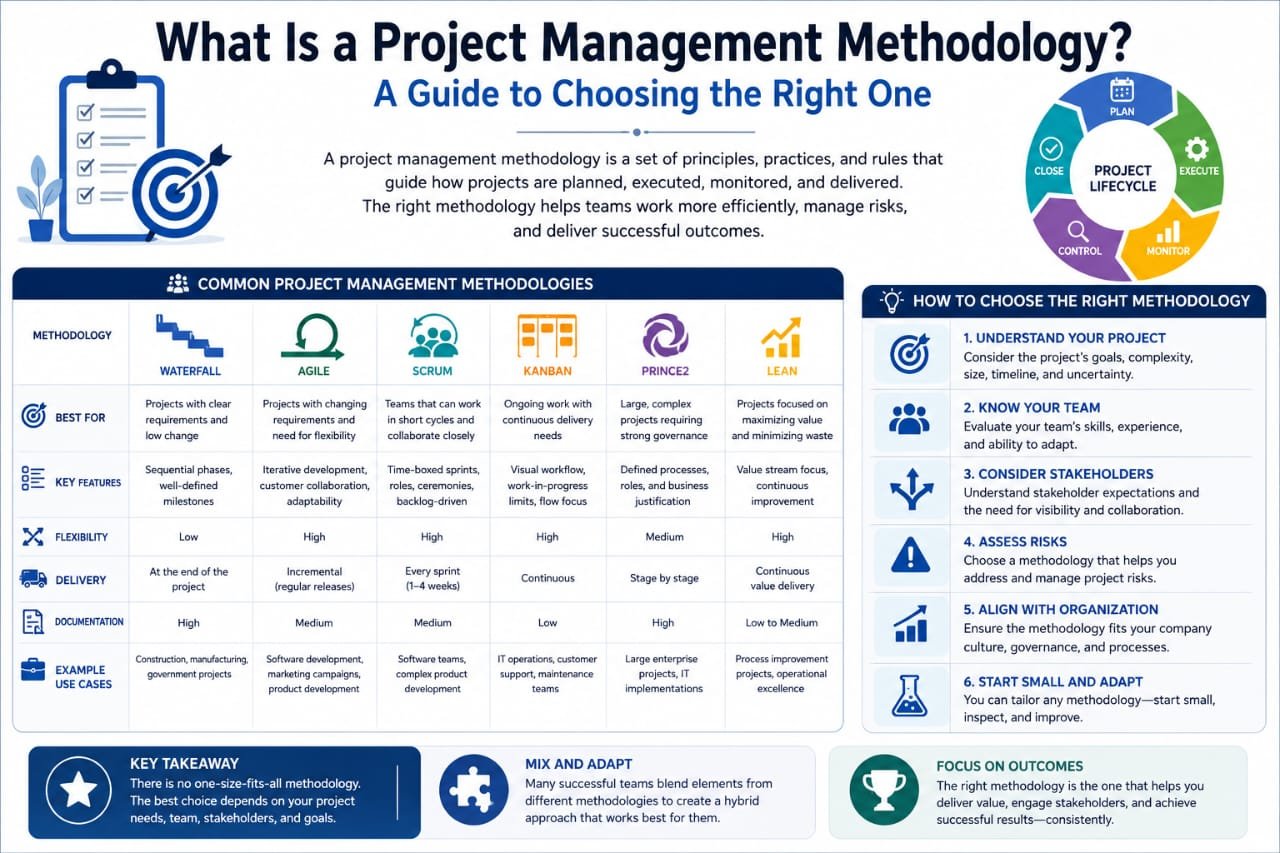 What Is a Project Management Methodology? A Guide to Choosing the Right One